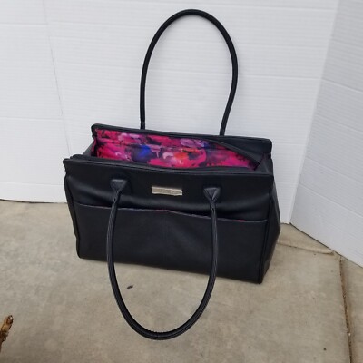 MARY KAY TRAVEL TOTE LARGE BLACK PURSE STARTER KIT CONSULTANT BAG/CASE
