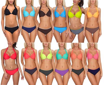 Verano Damen Bikini-Set Sexy Bikini Set Mode Tragekomfort Stretch Polyamid 46-44