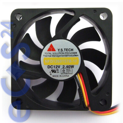 Y.S.Tech PC CPU Lüfter 12V 60x60x15mm NFD1260157B-1F Molex Stecker Tachosignal
