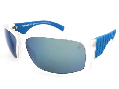 Timberland Polarisé Soleil Opaque Bleu Avec Miroir Bleu Verres TB9215 20D - Photo 1/4