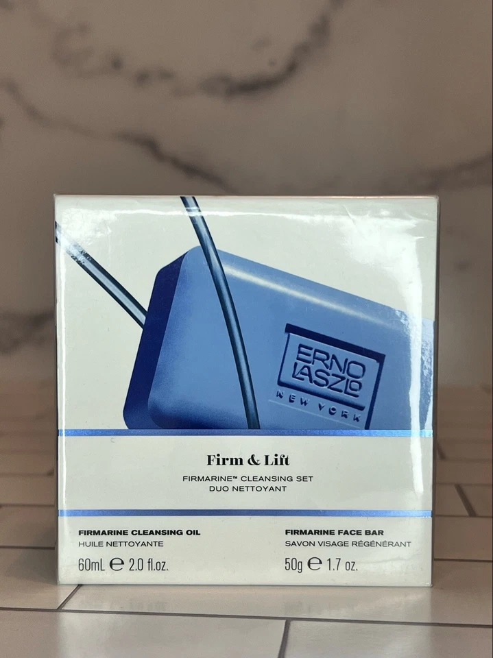 ERNO LASZLO Firmarine Face Bar & Cleansing Oil Firm And Lift Cleansing Set & Bag - Image 2 of 4