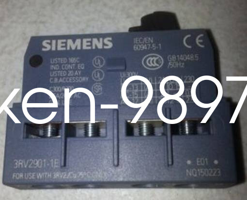 Siemens Auxiliary Contact Block 3rv2901-1e 3RV29011E Ship for sale ...