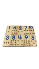 Hands on teaching kids to count  add Peg Number Boards 3 years old new in box