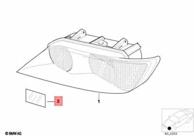 Genuine BMW Z3 Coupe Roadster Masking Foil For Headlight Set OEM 