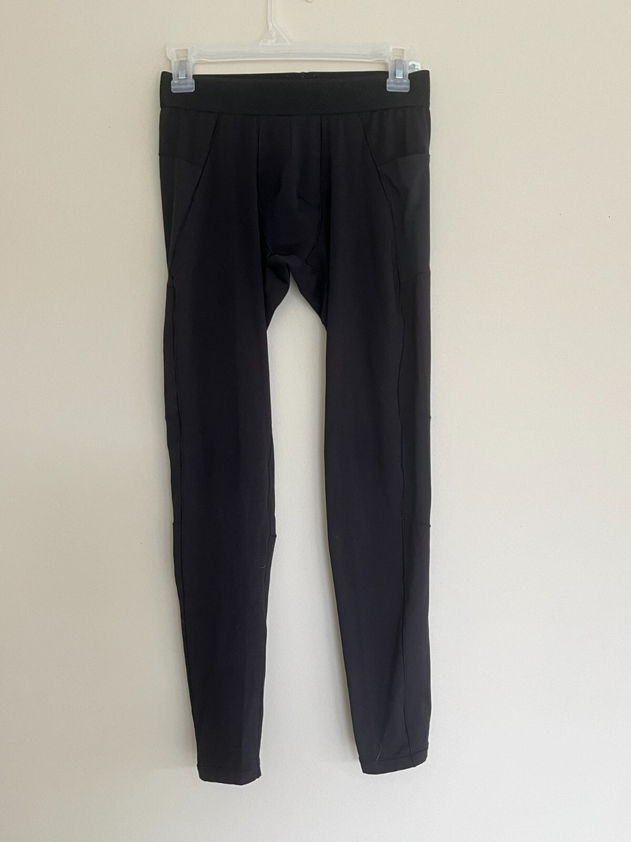 EUC Men Small OLD NAVY Active Go Dry Mesh Panel Base Layer Black Long  Underware