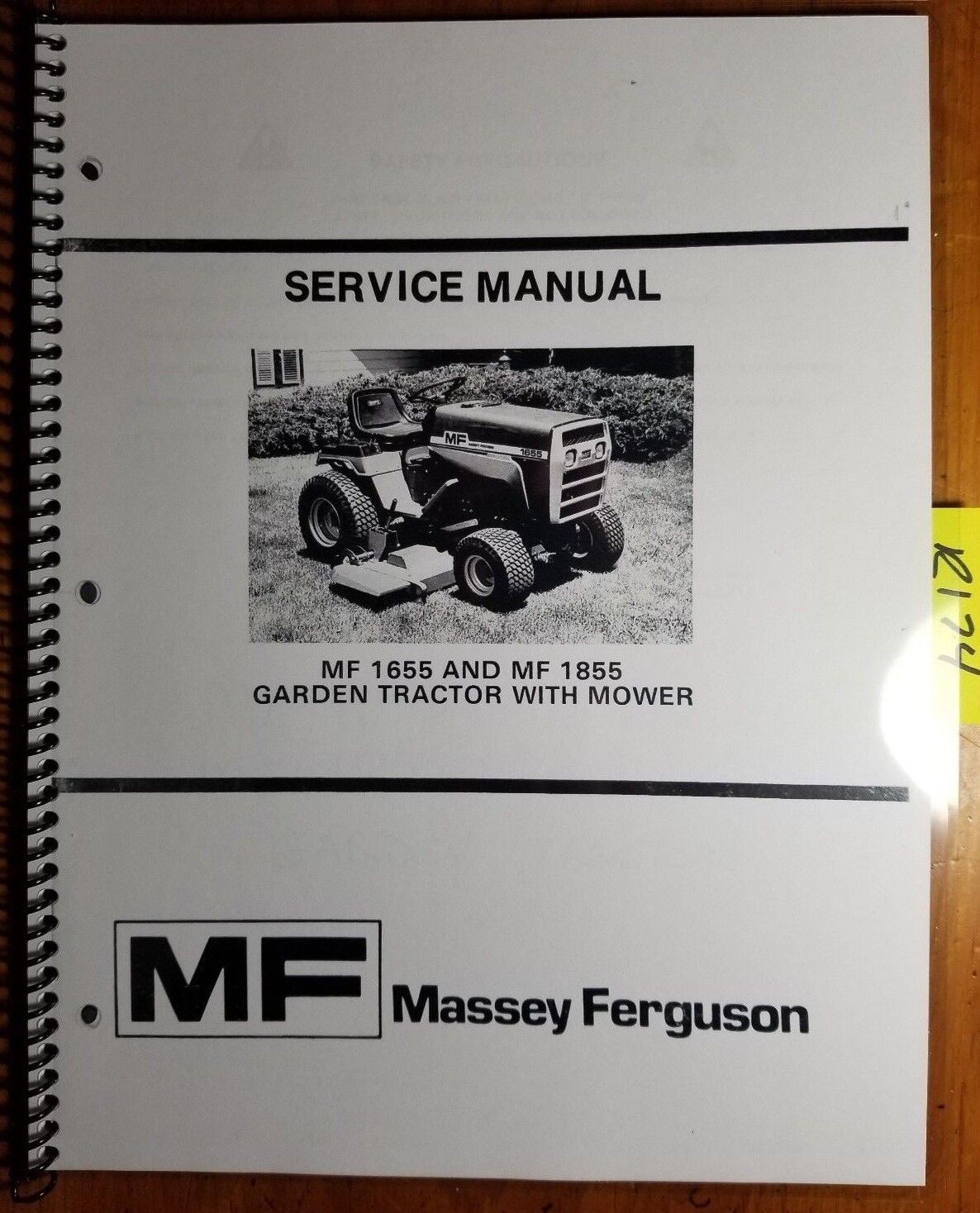 Massey Ferguson Mf1655 Mf1855 Garden Tractor With Mower Service Repair Manual Heavy Equipment Manuals Books Heavy Equipment Parts Accessories