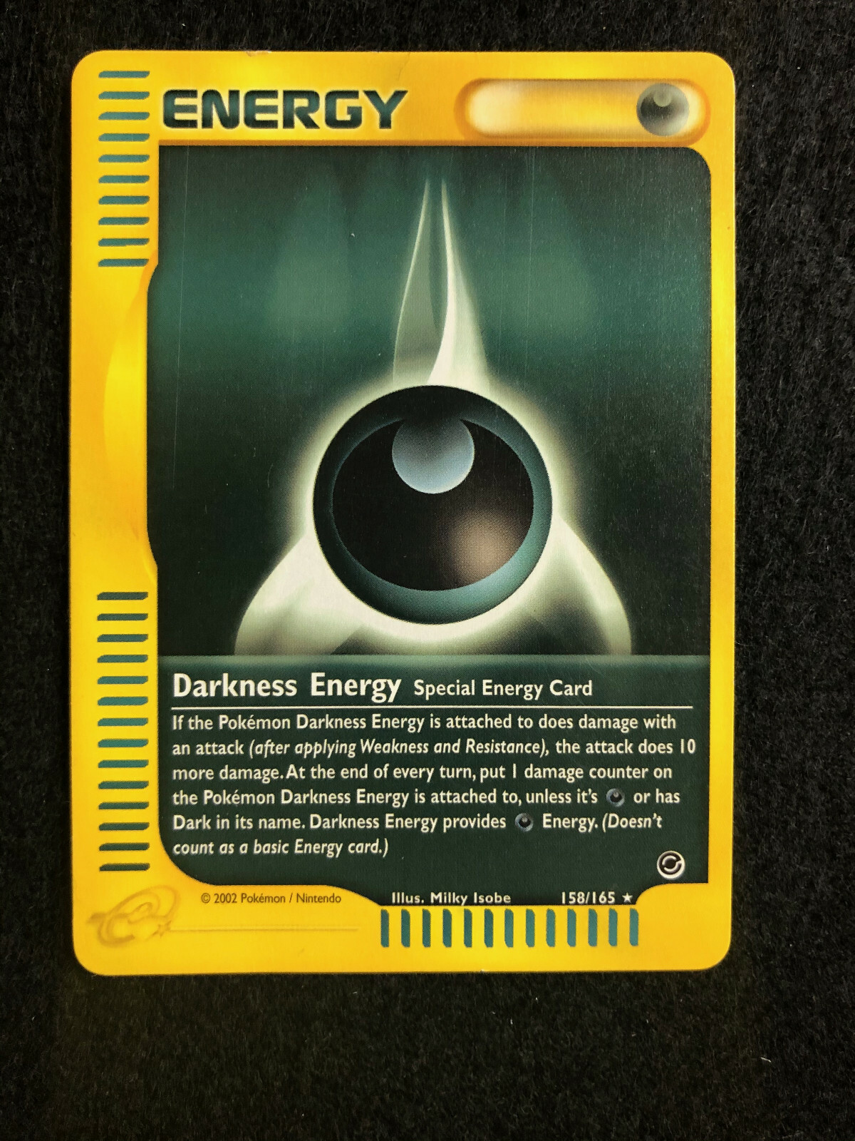 Pokémon Expedition Base Set Energy Darkness Energy Special 158/65 NM Nice!