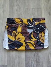 70s Sundek of Hawaii Drawstring Floral Hawaiian Skort Sz Medium Made In USA