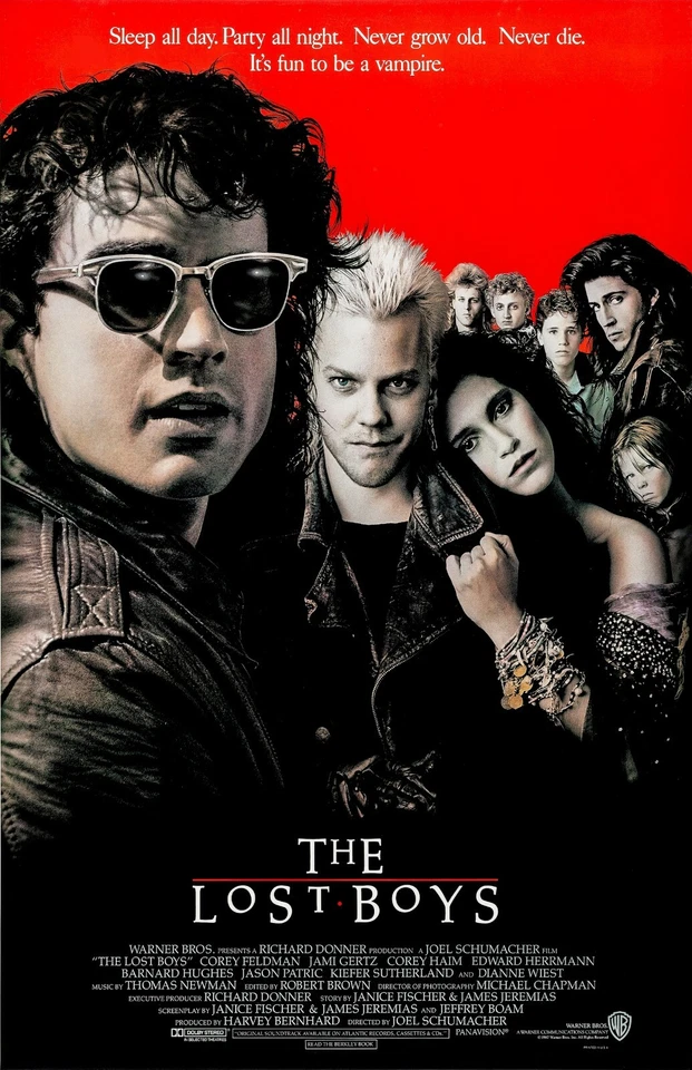 The Lost Boys movie poster - 11" x 17" Kiefer Sutherland (style a)
