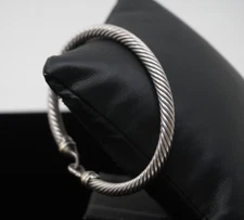 David Yurman .925 Sterling Silver Twisted Strand Bangle 20.7 dwt / 31.9 grams