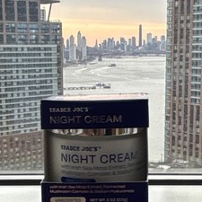 Trader Joe's Night Cream Irish Sea Moss, Mushroom, Sodium Hyaluronate 2oz