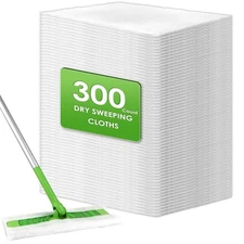 (300 Count) Sweeper Disposable Dry Sweeping Mop Pads Compatible with Swiffer ...