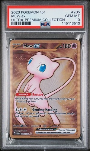 145113510 Mew ex 2023 Pokemon SV 151 #205/165 Ultra Premium PSA 10