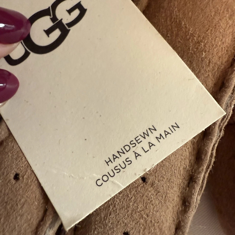 Guantes de gamuza UGG para mujer de piel de oveja suave castaño L $155 regalo de invierno Foto 3 de 4