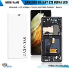 Genuine Samsung Galaxy S21 Ultra LCD Screen with Frame + Touch Digitizer - Black