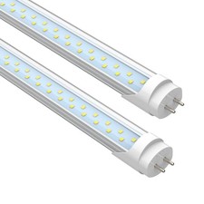 4FT LED T8 Type A+B Tube Lights, 24W(65W Equivalent), 2 Pack 5000k (Daylight)
