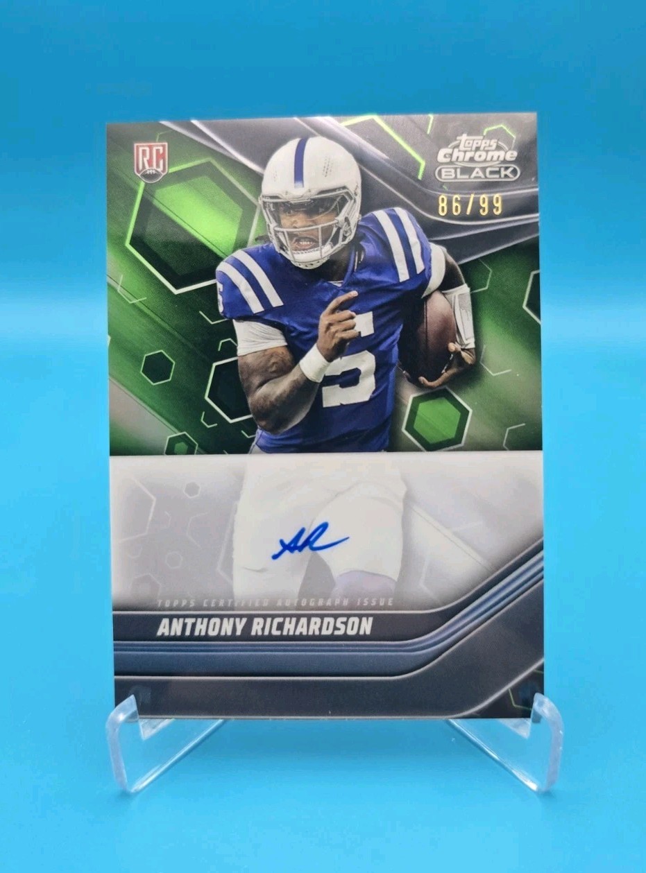 Anthony Richardson 2023 Topps Composite Chrome Black Autograph Green 86/99 Colts