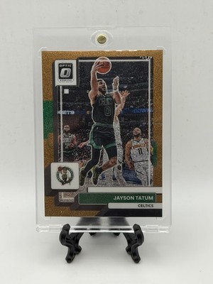 Panini 2022-23 Donruss Optic Jayson Tatum Copper Glitter Prizm #8 /99