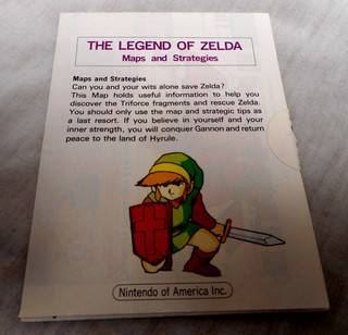 THE LEGEND OF ZELDA MAP AND STRATEGIES INSTRUCTION MANUAL NINTENDO NES