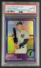 AARON JUDGE PSA 8 2022 TOPPS HERITAGE #44 CHROME HOT BOX PURPLE REFRACTOR 3967