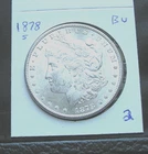 1878-S Morgan Silver Dollar  BU