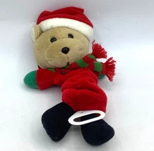 Vtg Santa Bear Christmas MUSICAL Pullstring PAL 1994 Kids II Jingle Bells