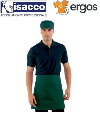 Isaac TAILLENSCHÜRZE grün 70x46 Parannanza Koch Küche Chef Bar Pub Unisex