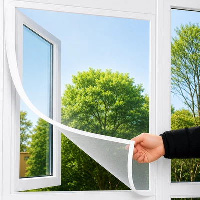 Window Fly Screen & Insect Net | Bug Net Mosquito Net Mesh for Windows White - Image 1 of 4