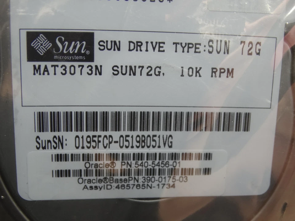 Sun Fujitsu 72G 10K RPM U320 SCA2/SCSI Hard Drive MAT3073N - Image 3 of 4