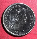 1915 US Barber SILVER Dime "Philadelphia" Mint! AU Details! Old US Coin!