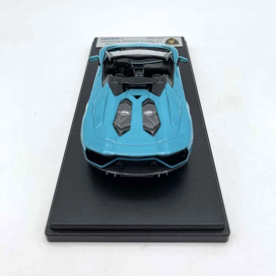 Modellino auto Looksmart 1/43 Lamborghini Aventador Ultimae Roadster Blu Glauco - Immagine 3 di 4