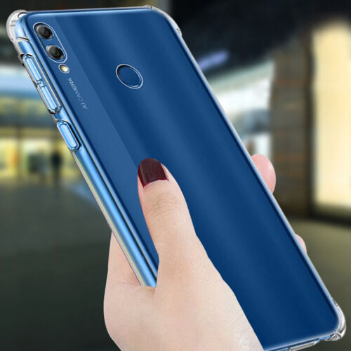For Huawei Honor 20 9X Pro/8X/7X/Mate 30 20 X/Y9 2019 Air Cushion TPU Clear Case - Picture 1 of 11