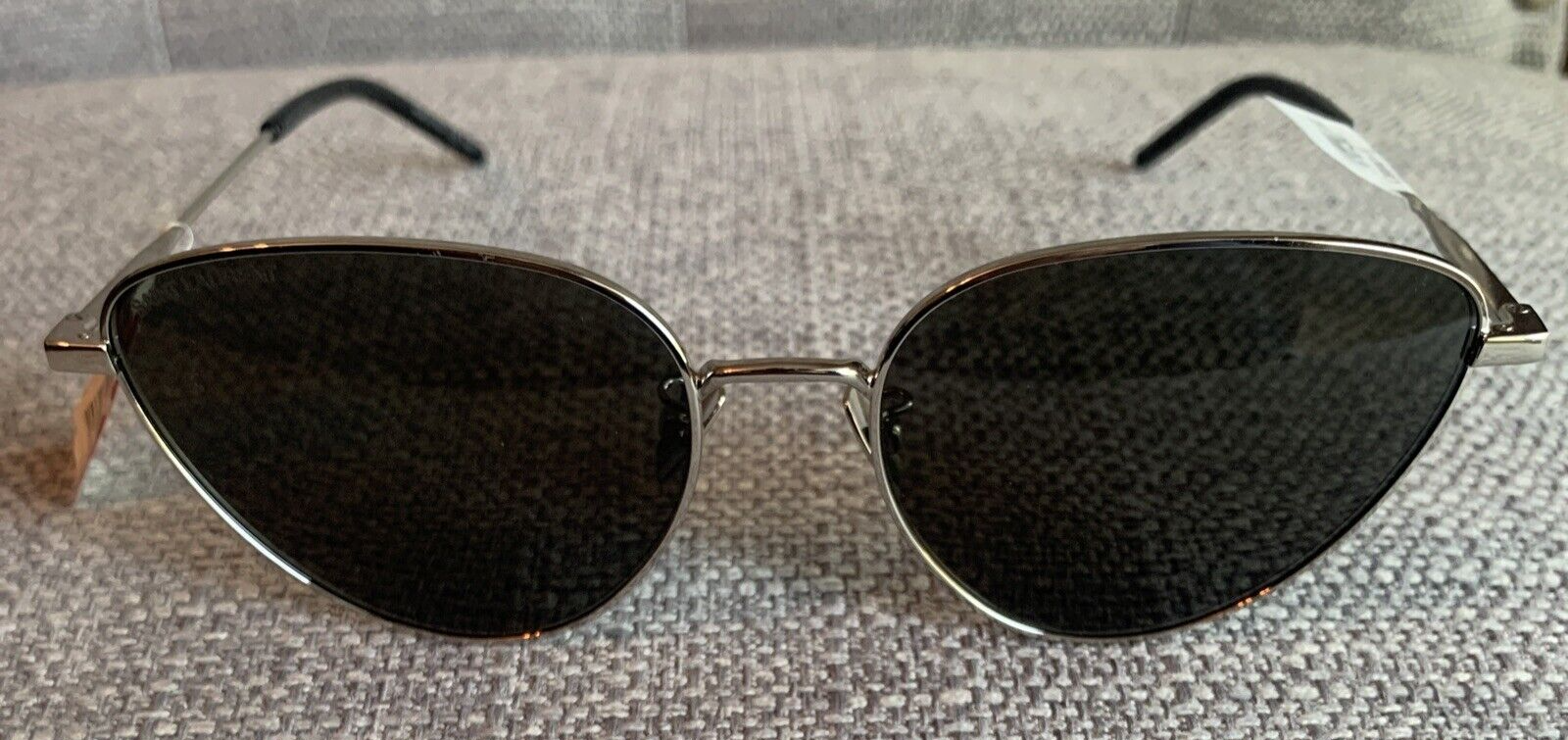 NUOVI CON ETICHETTE SAINT LAURENT SL 310 001 LINEA DONNA OCCHIALI DA SOLE 57 145 ARGENTO METALLO ITALIA