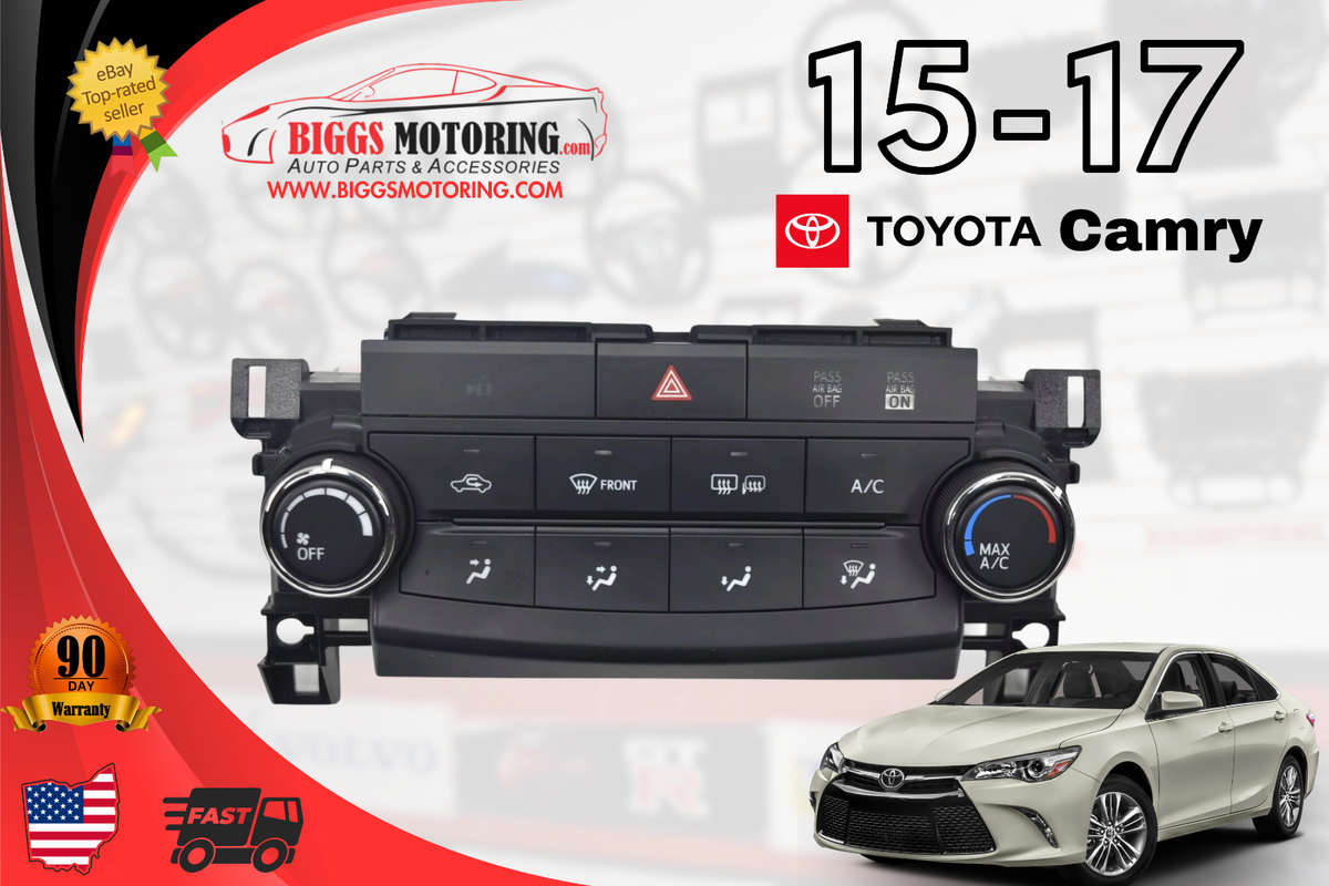 2015-2017 TOYOTA CAMRY A/C HEATER CLIMATE CONTROL UNIT 55900-06320