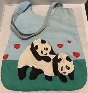 Enjoi Skateboards "Totely" Tote Bag Panda Love Hump Canvas Pack Purse