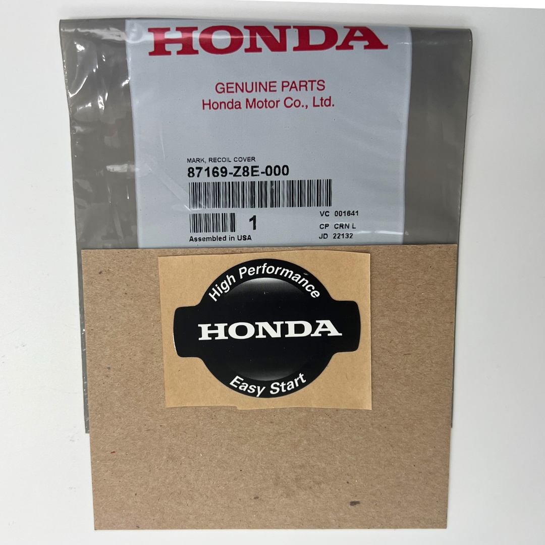 Genuine Honda MARK, RECOIL STARTER COVER EMBLEM DECAL GCV190 87169