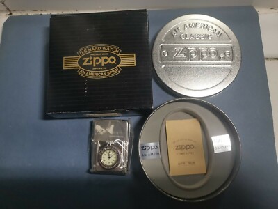 Zippo Time Lite Lighter New & in tin & box NEVER OPEDEN 1998 rare 