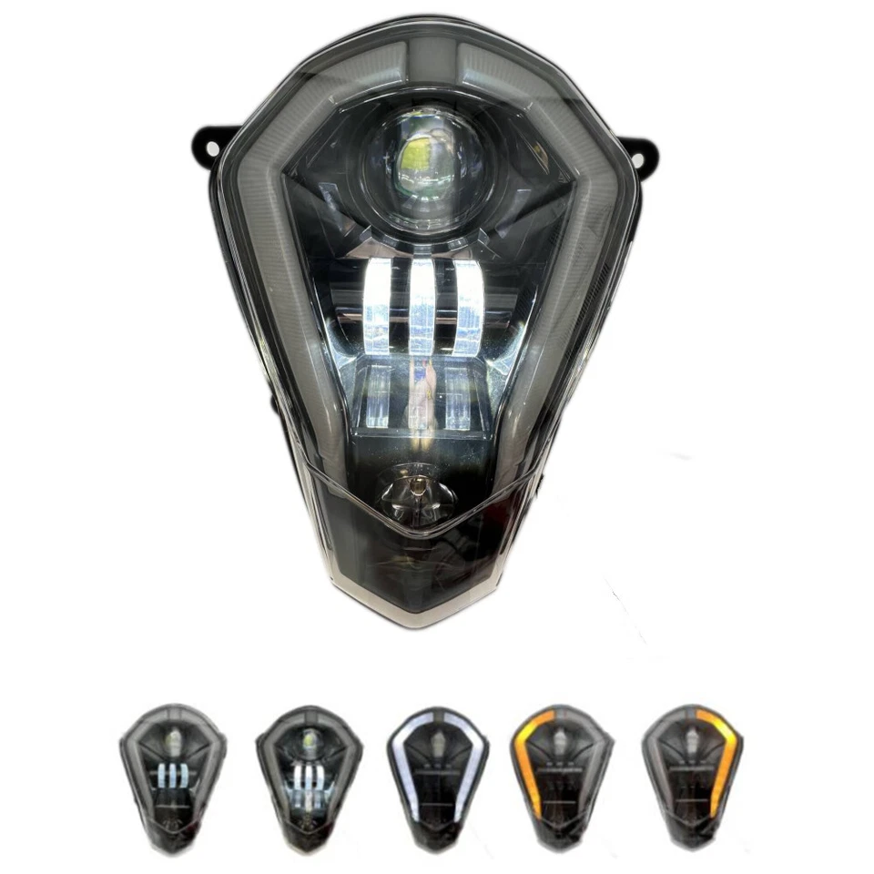 Faro LED DRL con luz de señal de giro para KTM Duke 390 250 200 125 2011-2019  Foto 2 de 4