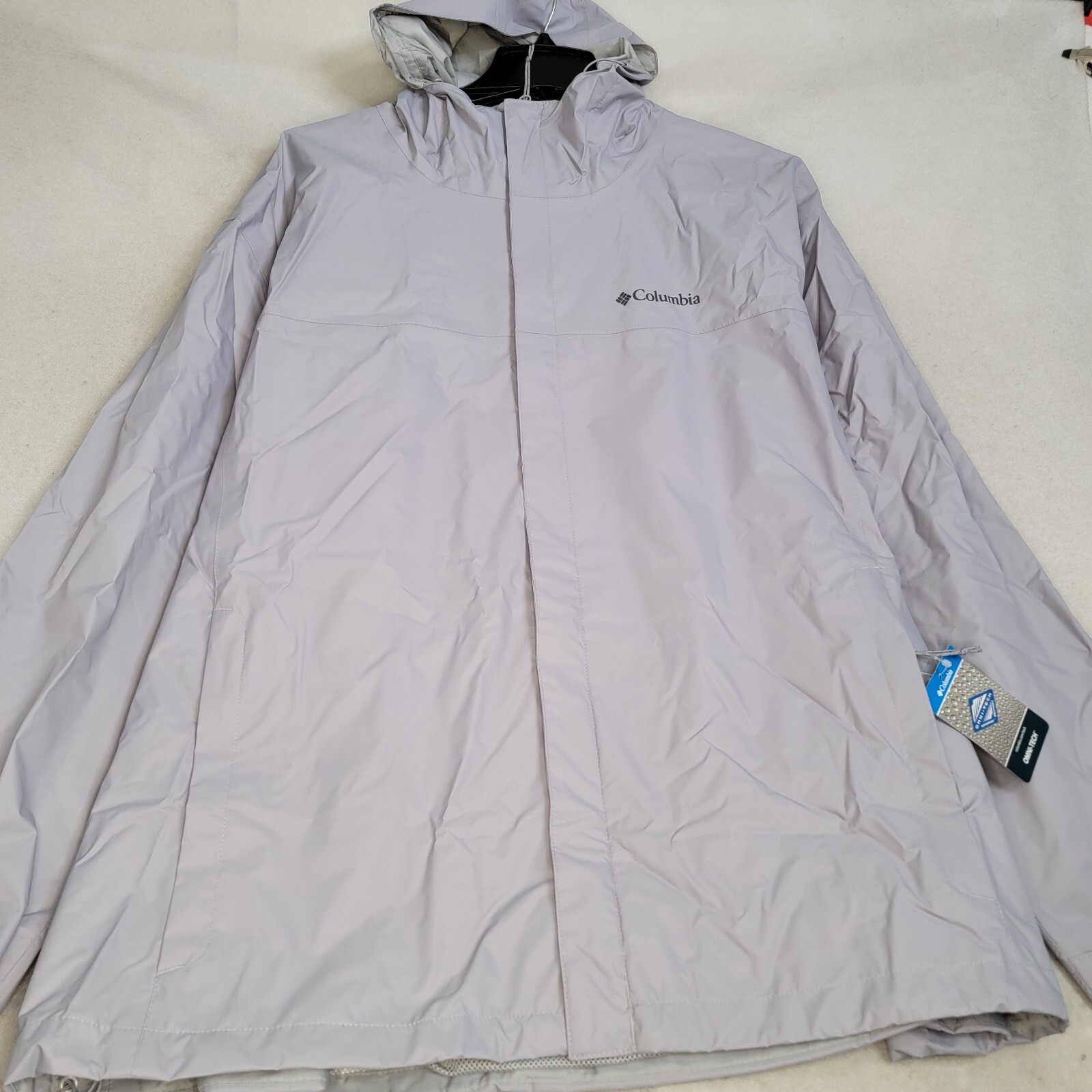 COLUMBIA Rain Jacket ADULT 3XL GRAY HOMES 3TF WATERTIGHT II HOODED ZIPPER NWT