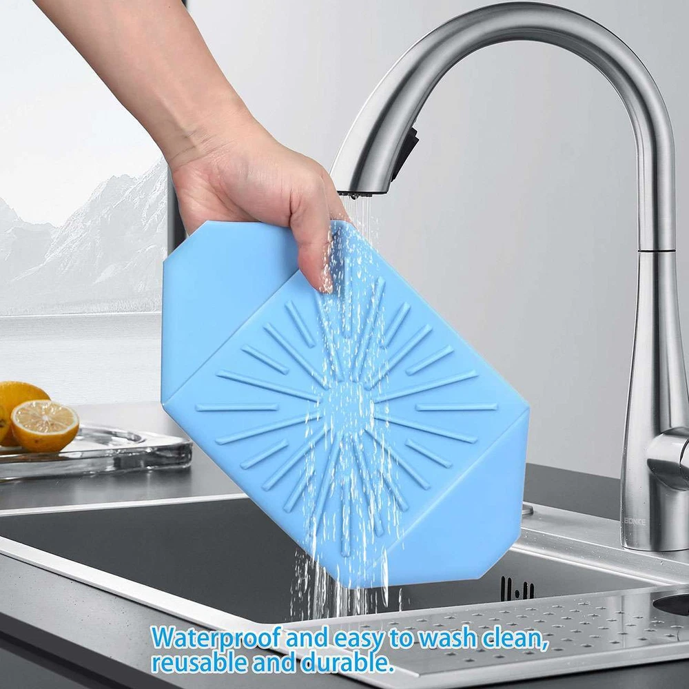 Air Fryer Silicone Pot Basket Non-Stick Safe Oven Square Baking Tray Foldable