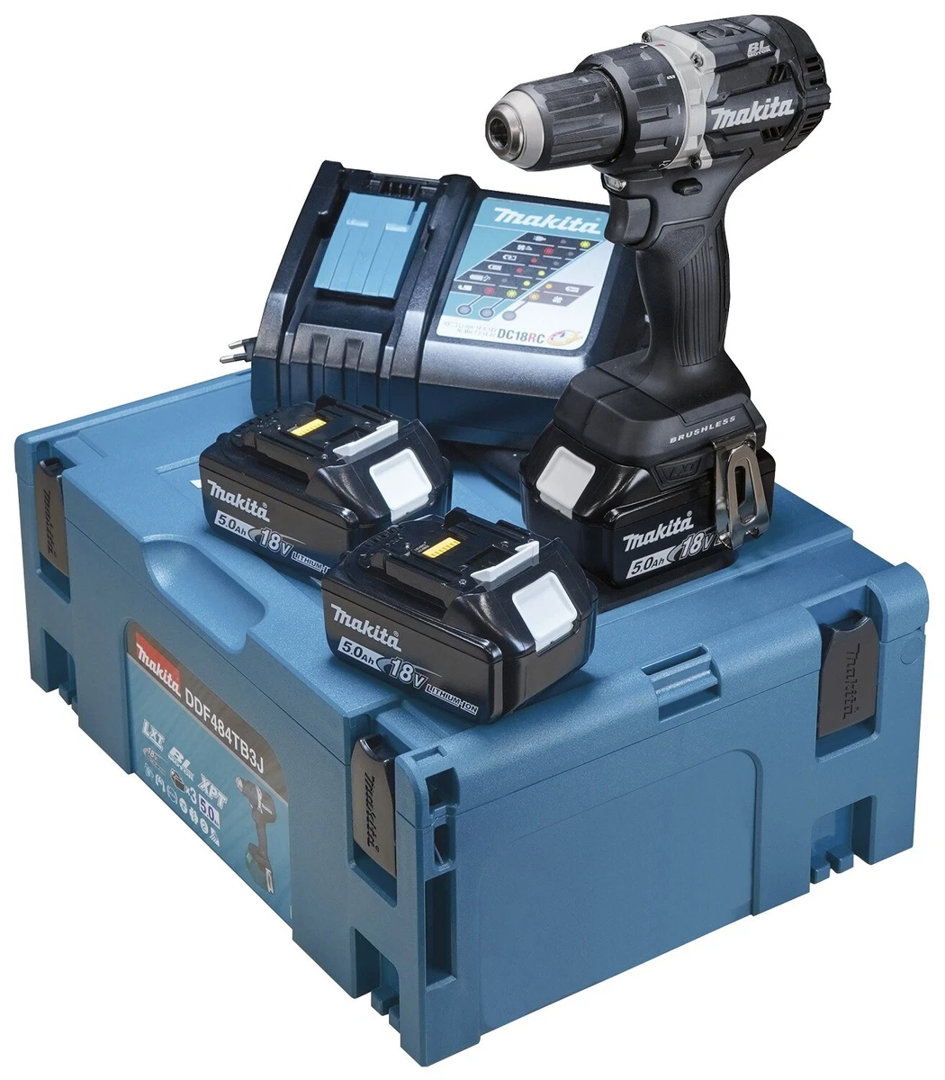 Makita Akku-Bohrschrauber DDF484TB3J Sonderedition Schwarz (Art