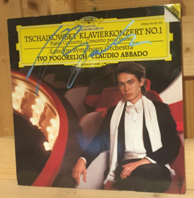 Signed IVO POGORELICH Tchaikovsky Piano Concerto ORIG DGG LP