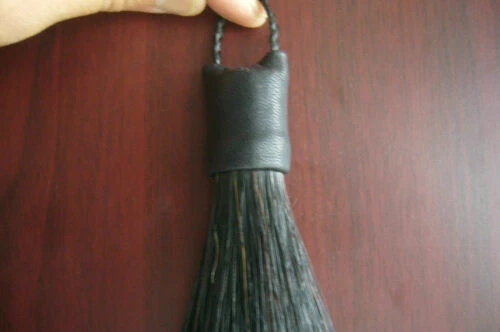 1PZ Extension capelli coda di cavallo nero originale 70-76 cm 170 grammi - Immagine 3 di 4