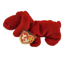 Ty Beanie Babies 1996 Rover the Dog With Tag & Tush Grammar Errors MINT