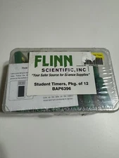 Storage Case with Flinn Scientific  Student Timers Digital Lap 12 Pcs 
