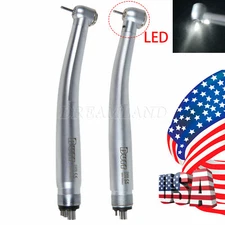 Dental LED Fiber Optic E-generator Turbine High Speed Handpiece 4Hole NSK Style
