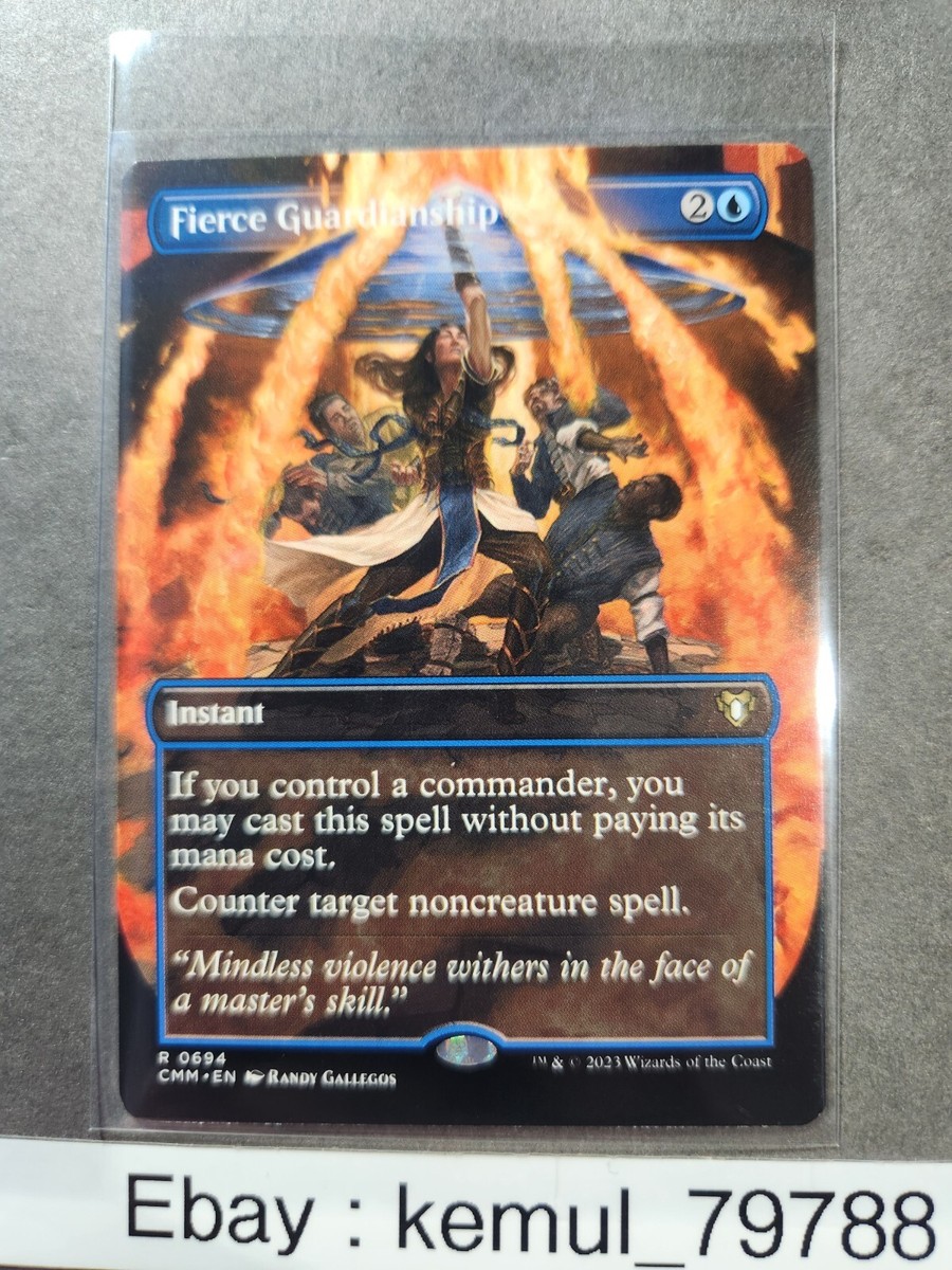 MTG Fierce Guardianship (Borderless) CMM 0694 Commander