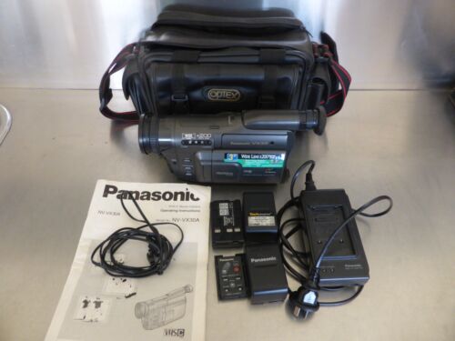 Panasonic VX30A VHS-C Video Camera WITH 3 BATTERIES & CARRY CASE -WORKING - Picture 1 of 10