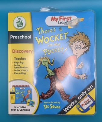 My First LeapPad Book Cartridge Dr. Seuss There's a Wocket in My Pocket 2004
