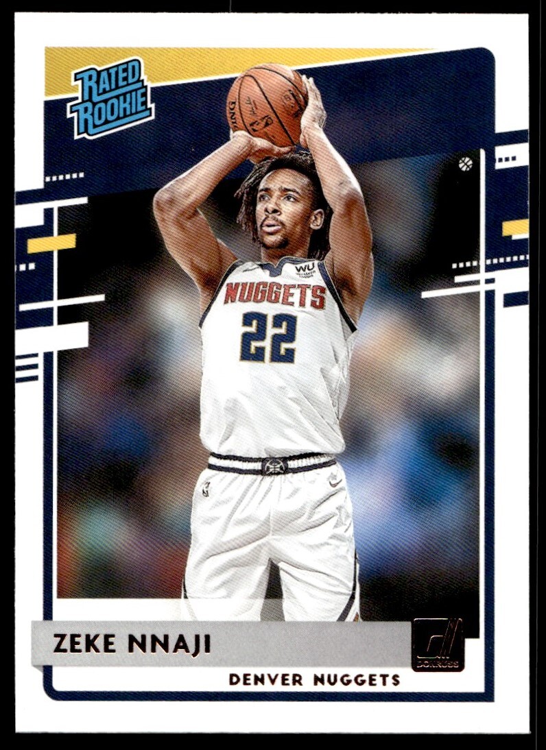 2020-21 Donruss Zeke Nnaji Rookie Denver Nuggets #236